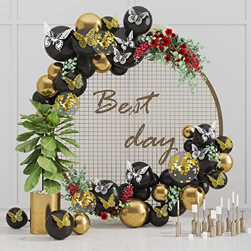 3D Butterfly Wall Decor 48 Pcs 4 Styles 3 Sizes, Butterfly Birthday Decorations Party Decorations Cake, alternate view 2