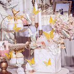3D Butterfly Wall Decor 48 Pcs 4 Styles 3 Sizes, Butterfly Birthday Decorations Party Decorations Cake, alternate view 3