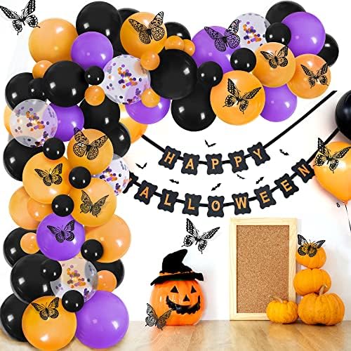 3D Butterfly Wall Decor 48 Pcs Black Butterfly Decoration Sticker, alternate view 2