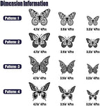 3D Butterfly Wall Decor 48 Pcs Black Butterfly Decoration Sticker, alternate view 6