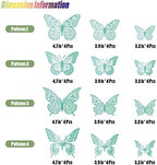 3D Butterfly Wall Decor 48 Pcs Pale Turquoise Butterfly Decoration, alternate view 6