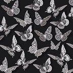 3D Butterfly Wall Decor 48 Pcs Pearl White Butterfly Decorations