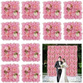 3D Flower Wall Backdrop 12 Pcs 15×15 Inch Pink Dahlia in 15×15 Inch