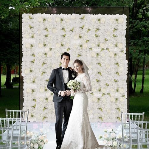 3D Flower Wall Backdrop 12 Pcs 15×15 Inch White Dahlia in 15×15 Inch, alternate view 2