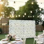 3D Flower Wall Panel, 24 PCS 15 x 15 inch, Artificial Floral Wall Background Mesh Backing Mat, Seamless, alternate view 2