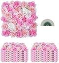 3D Flower Wall Panel, Artificial Floral Wall Background Mesh Backing Mat, Seamless Design&Easy Installation for