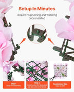 3D Flower Wall Panel, Artificial Floral Wall Background Mesh Backing Mat, Seamless Design&Easy Installation for, alternate