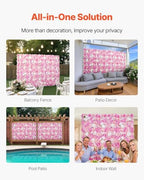 3D Flower Wall Panel, Artificial Floral Wall Background Mesh Backing Mat, Seamless Design&Easy Installation for, alternate