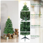 3FT Premium Hinged Artificial Holiday Small Mini Christmas Tree for Tabletop, Home, Office, Indoor and Outdoor, alternate