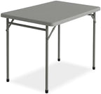 3ft Rectangular Folding Table for All-Occasion, Foldable Table with HDPE Tabletop and Steel Legs, Durable and