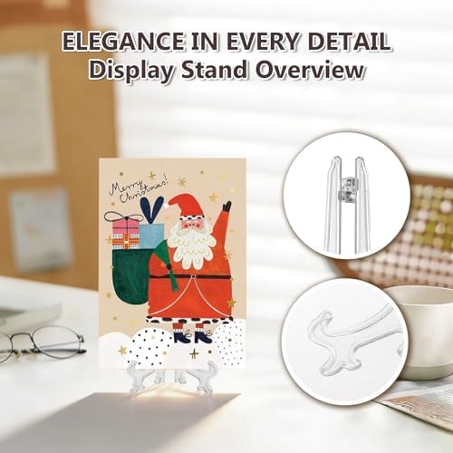 3inch Clear Plastic Easels or Stand/Plate Holders to Display Pictures or Other Items at Weddings, Home, alternate view 3