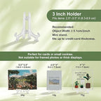 3inch Clear Plastic Easels or Stand/Plate Holders to Display Pictures or Other Items at Weddings, Home, alternate view 4