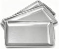 3Pcs 304 Stainless Steel Food Serving Tray, 12.6" Rectangular Serving Platters Multipurpose for Kitchen, Party