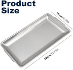 3Pcs 304 Stainless Steel Food Serving Tray, 12.6" Rectangular Serving Platters Multipurpose for Kitchen, Party, alternate