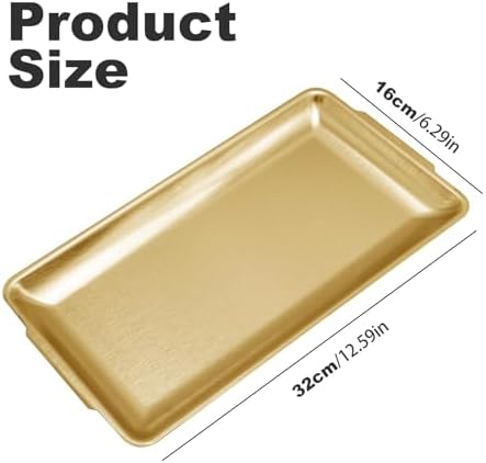 3Pcs 304 Stainless Steel Food Serving Tray, 12.6" Rectangular Serving Platters Multipurpose for Kitchen, Party, alternate