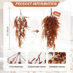 3Pcs 31.5" Artificial Monkey Hanging Plants Fake Hanging Vine Plant, alternate view 3