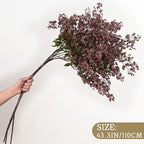3Pcs 43In Faux Berry Stems, Artificial Nandina Fall Decor, Dusty Plum in Dusty Plum, alternate view 3
