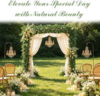 3Pcs 6.5FT Artificial Olive Leaves Vine, Silk Fake Olive Garland, alternate view 5