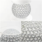 3Pcs Acrylic Crystal Round Cake Stands for Party, Attractive Ball Cupcake Stands Dessert Display Tray Round Cake, alternate
