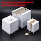 3pcs Acrylic Display Riser Stands Food Risers, White,3" 4" 5" in White, alternate view 5