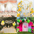 3PCS Arch Backdrop Stand 7.2/6.6/5.9FT Wedding Arches Balloon Arch Stand, alternate view 6