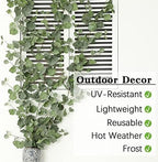 3Pcs Artificial Begonia Leaves Vine, Fake Hanging Ivy Garland, alternate view 5