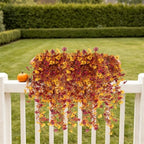 3PCS Artificial Fall Hanging Flowers Fake Mums for Outdoors in Hang Autumn Mix, alternate view 5