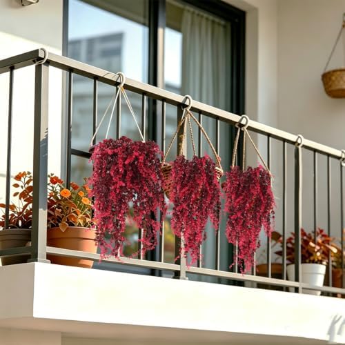 3Pcs Artificial Fall Hanging Monkey Plants Faux Draping Greenery, alternate view 4