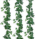 3Pcs Artificial Greenery Ivy Vines Kit, 6.5FT Odorless Silk Ivy Garland, Green Leaves Fake Hanging Plants, for