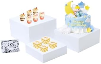 3PCS Buffet Risers, Dessert table display set, Catering supplies buffet display, Acrylic risers display stands