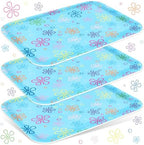 3Pcs Cartoon Sponge Serving Trays Under the Sea Flower Bubble Reusable Serving Dishes Melamine Platter Party