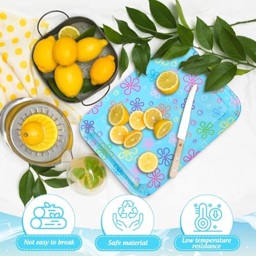 3Pcs Cartoon Sponge Serving Trays Under the Sea Flower Bubble Reusable Serving Dishes Melamine Platter Party, alternate view