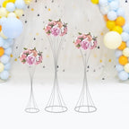 3PCS Centerpiece Stands Wedding Flower Stand, Floral Centerpiece(Silver) in Silver, alternate view 6