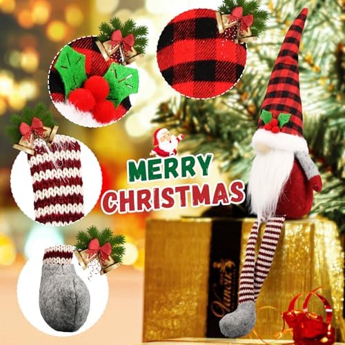 3Pcs Christmas Gnomes Decorations - Christmas Decorations Indoor, alternate view 2