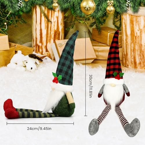 3Pcs Christmas Gnomes Decorations - Christmas Decorations Indoor, alternate view 7