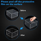 3Pcs Clear Buffet Risers Acrylic Boxes Display Food Risers for Buffet Table Platter Parties Weddings Catering, alternate view