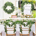 3Pcs Fake Vines Artificial Grape Leaves Ivy Greenery Garland 5.9FT, alternate view 4