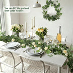 3Pcs Fake Vines Artificial Grape Leaves Ivy Greenery Garland 5.9FT, alternate view 6