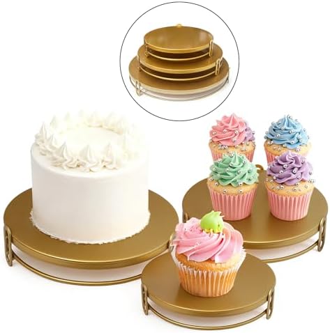 3Pcs Metal Cake Stand 8/10/12 Inches Dessert Stands Cupcake Display Stands Dessert Table Decoration Dessert