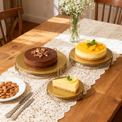 3Pcs Metal Cake Stand 8/10/12 Inches Dessert Stands Cupcake Display Stands Dessert Table Decoration Dessert, alternate view 2