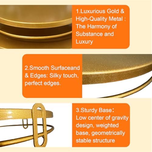 3Pcs Metal Cake Stand 8/10/12 Inches Dessert Stands Cupcake Display Stands Dessert Table Decoration Dessert, alternate view 5