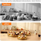 3Pcs Metal Cake Stand 8/10/12 Inches Dessert Stands Cupcake Display Stands Dessert Table Decoration Dessert, alternate view 6