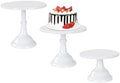 3pcs Metal Cake Stand Set 8''10''12'' White Dessert Table Display in white