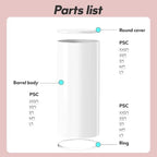 3Pcs Pedestal Stands for Party, Metal Display Plinth Pillars for Wedding, alternate view 3