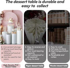 3Pcs Pedestal Stands for Party, Metal Display Plinth Pillars for Wedding, alternate view 4