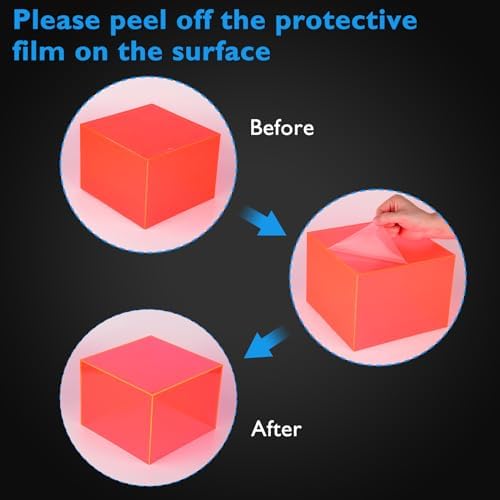 3Pcs Rose Red Buffet Risers Acrylic Boxes Display Food Risers for Buffet Table Platter Parties Weddings Catering, alternate