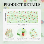 3PCS Sage Green Embroidery Daisy Gauze Table Runner 120 Inch in 28" x 120", 3pc in Sage Green, alternate view 6