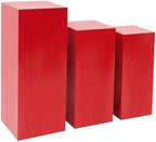 3Pcs Square Display Pedestal Stands Set for Party, Metal Display Stand Plinth Pillars, Cake Stands Pillars for, alternate