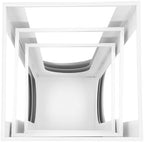 3PCS Square White Pedestal Stands for Party Metal Pedestal Display Stands Dessert Table Decoration Pillars Cake, alternate