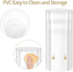 3Pcs Transparent Cylinder Pedestal Stands, Thickened PVC Round Pedestal Display Plinth Pillars for Wedding, alternate view 5